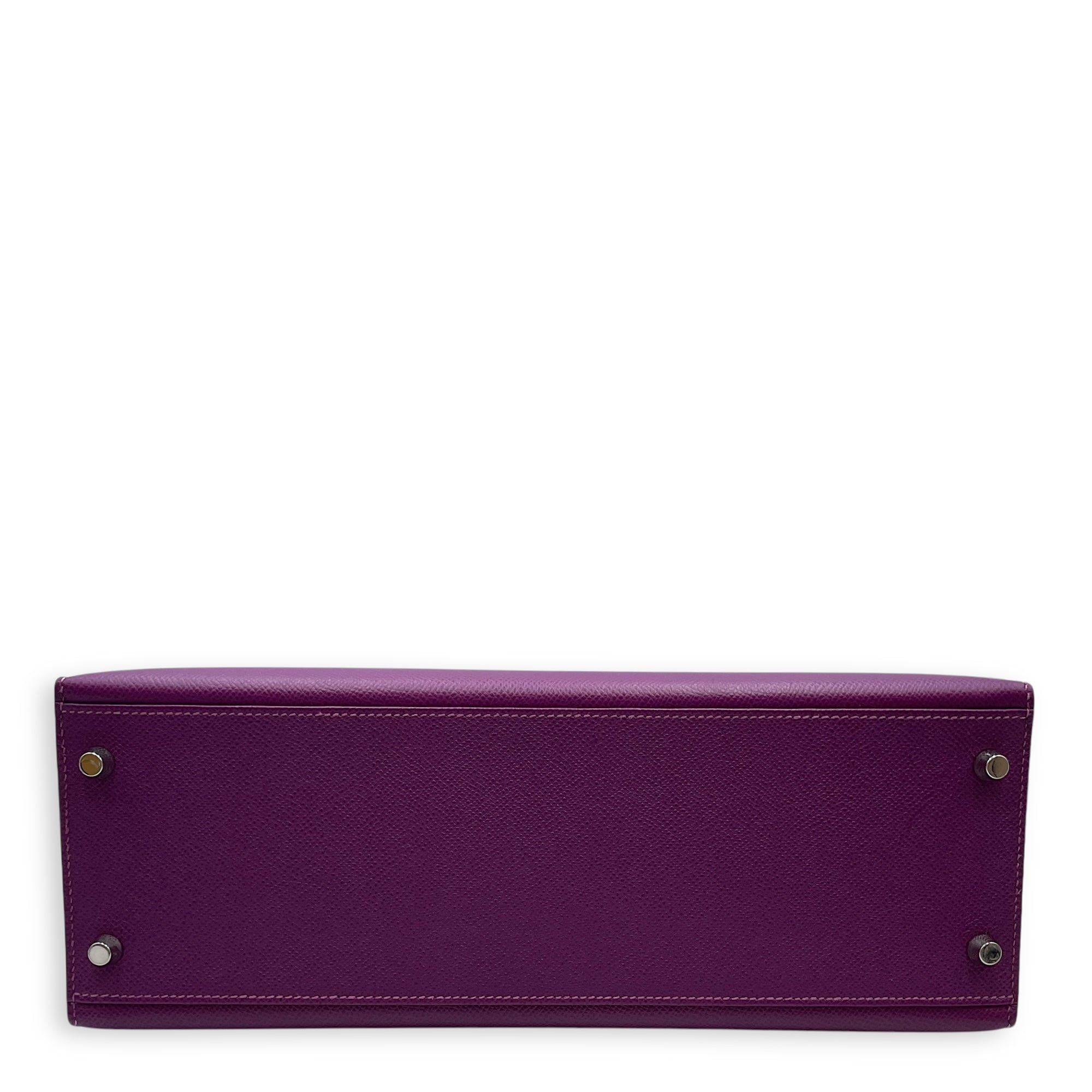 Sellier Kelly 32 Anemone in Epsom, Palladium hardware