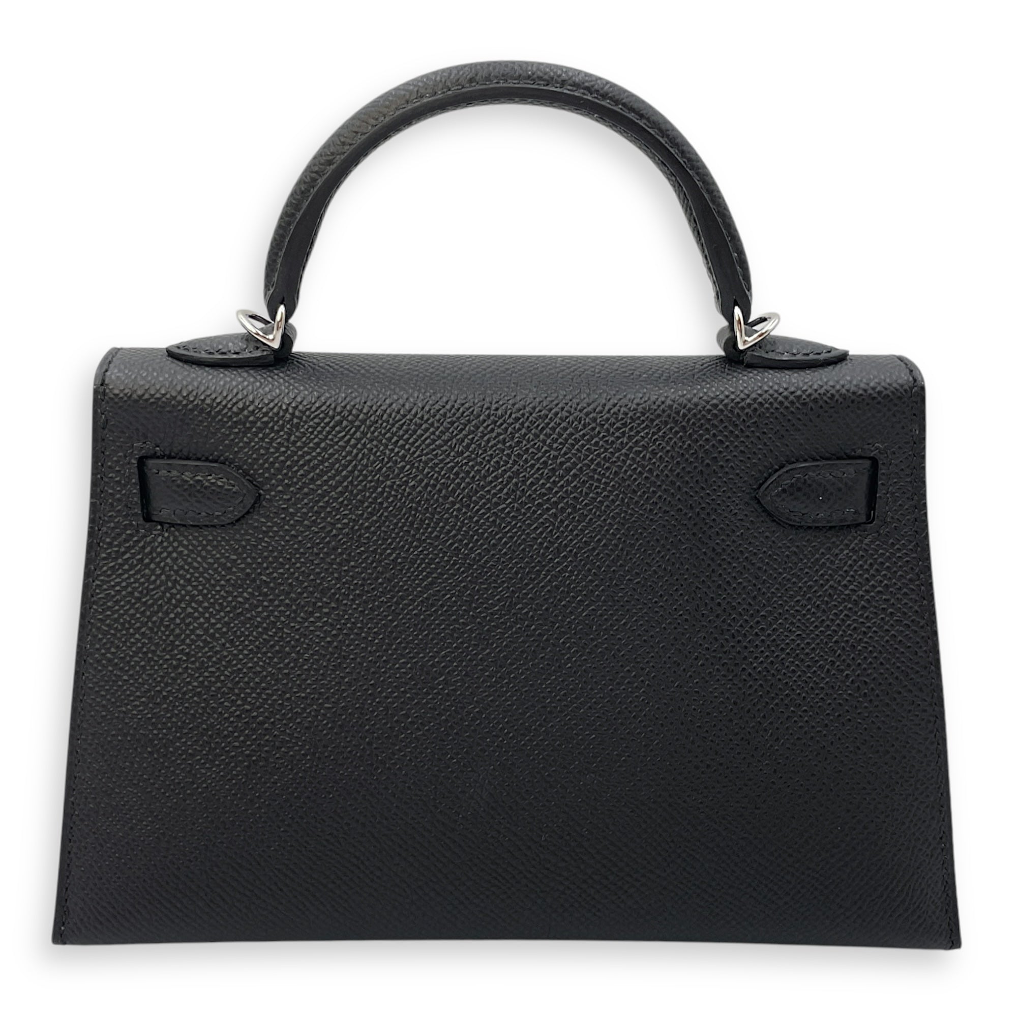 Sellier Kelly 20 Black in Epsom, Palladium hardware