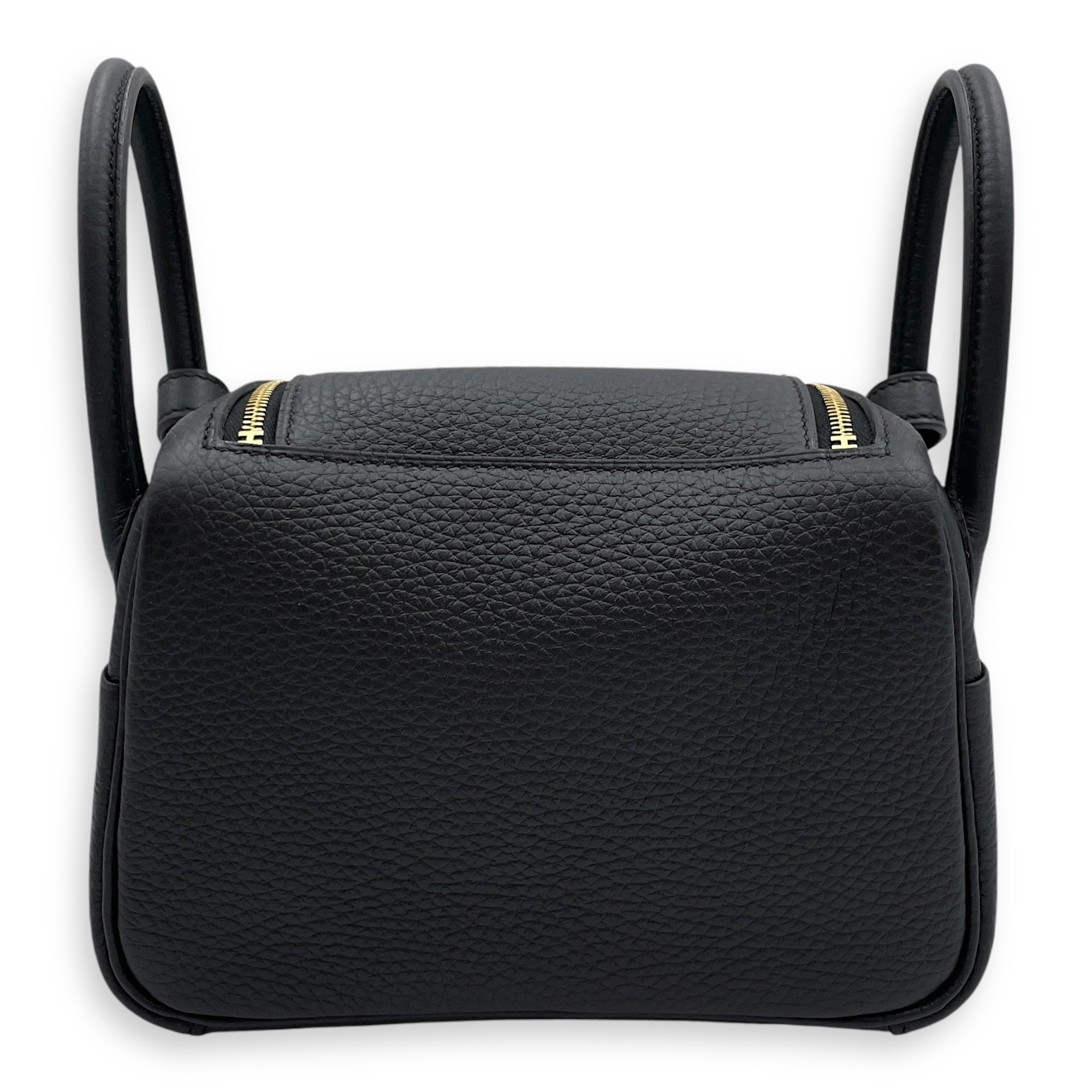 Lindy II Mini Black in Clemence, Gold hardware
