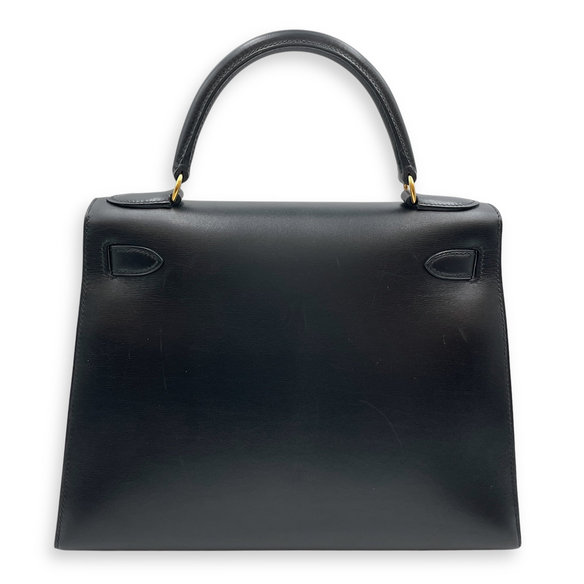 Sellier Kelly 28 Black in Box, Gold hardware
