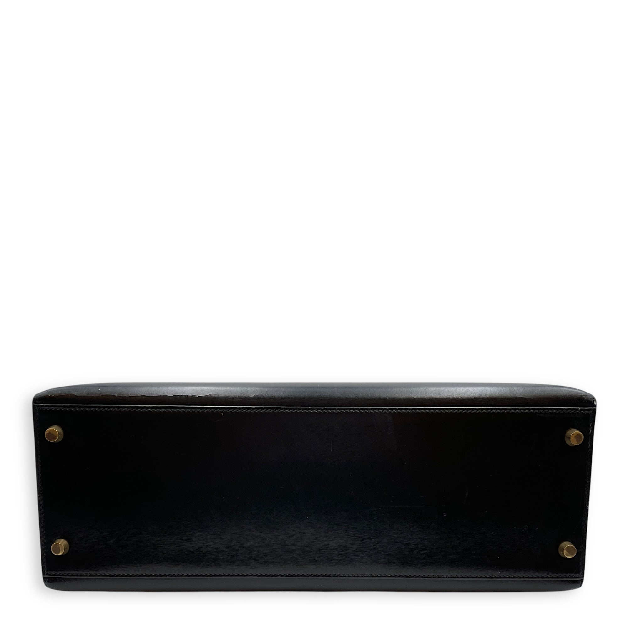 Sellier Kelly 35 Black in Box, Gold hardware