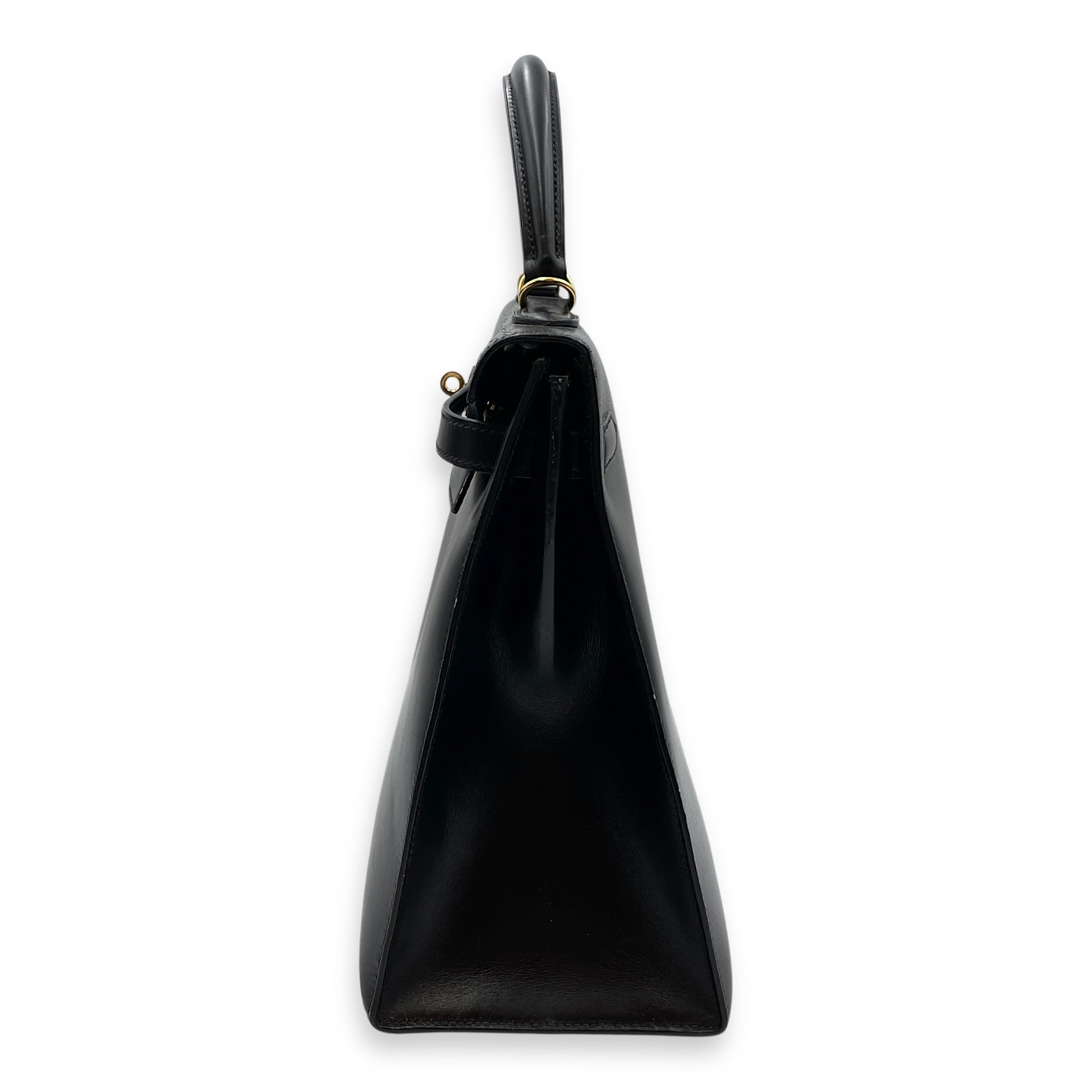 Sellier Kelly 35 Black in Box, Gold hardware