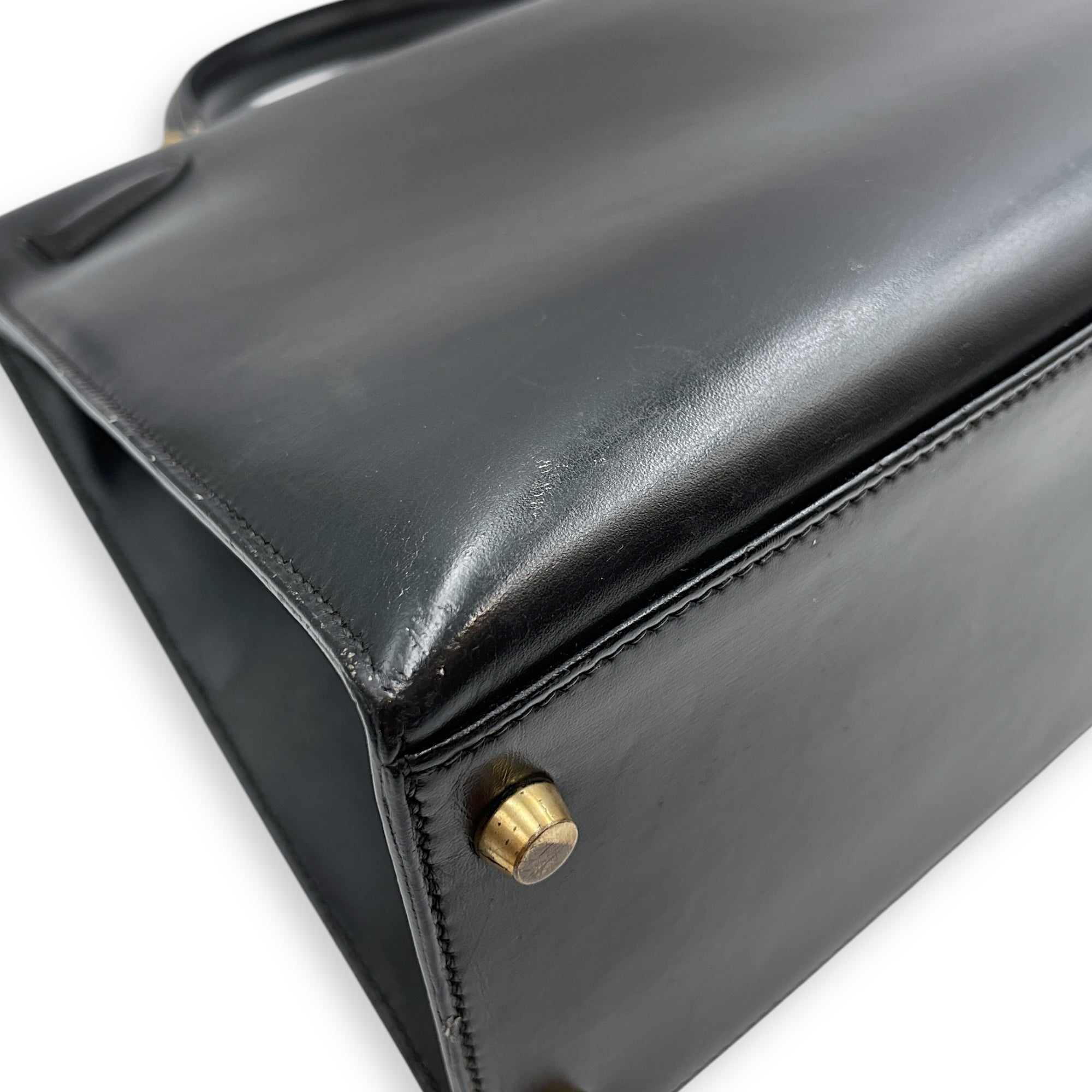 Sellier Kelly 35 Black in Box, Gold hardware