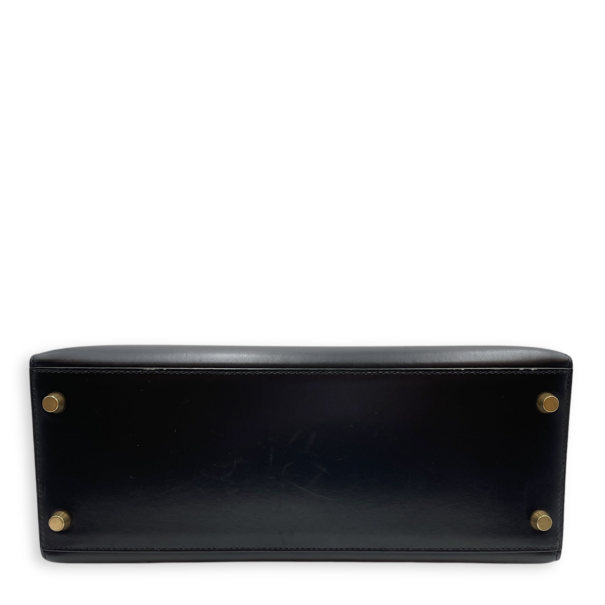 Sellier Kelly 28 Black in Box, Gold hardware