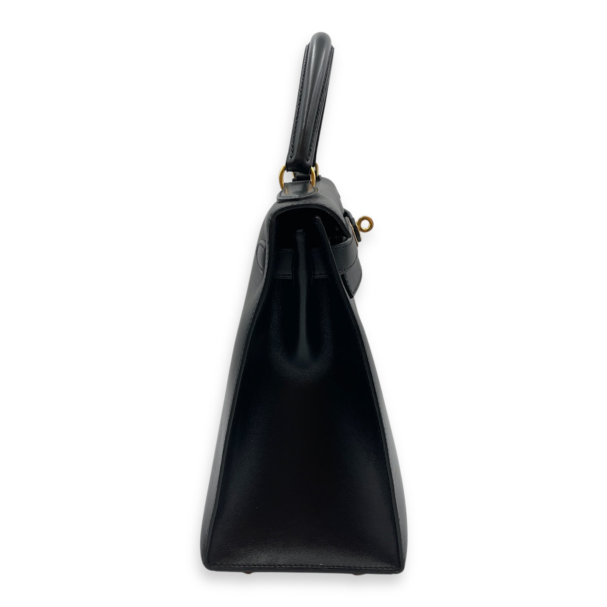 Sellier Kelly 28 Black in Box, Gold hardware