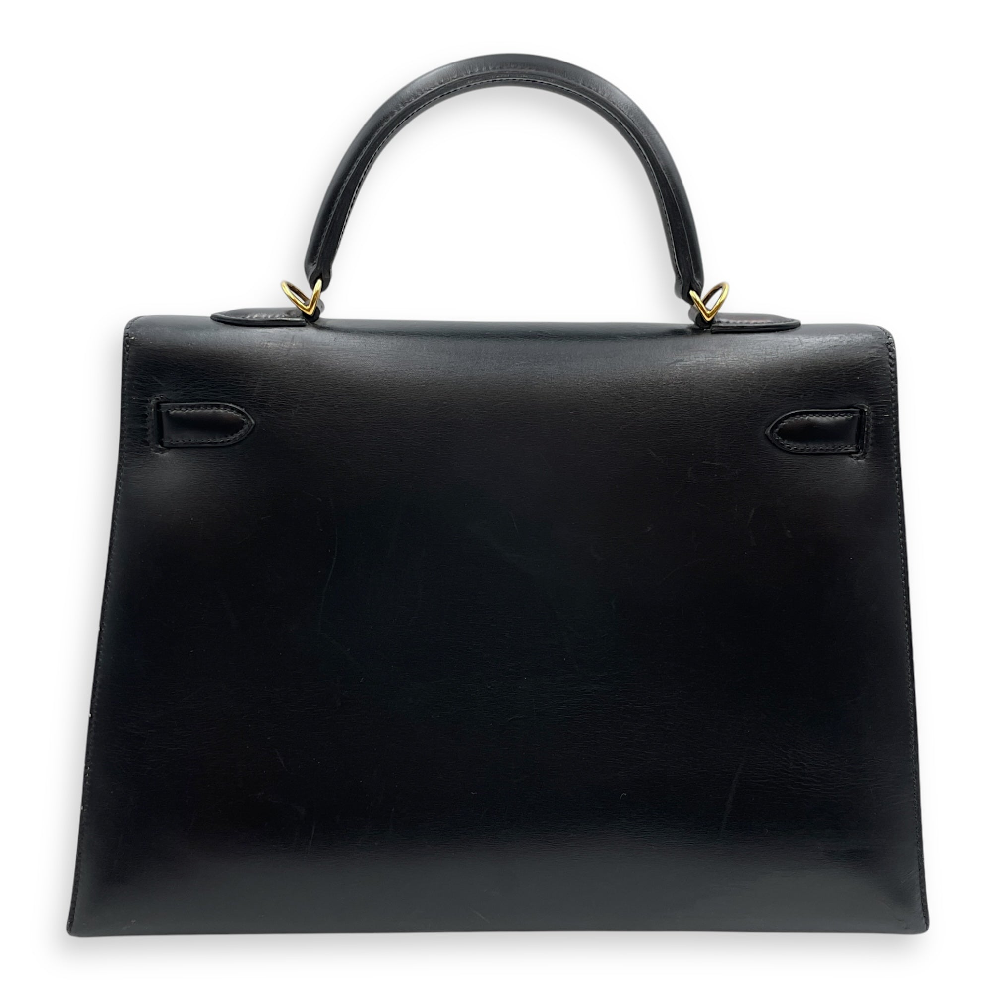 Sellier Kelly 35 Black in Box, Gold hardware