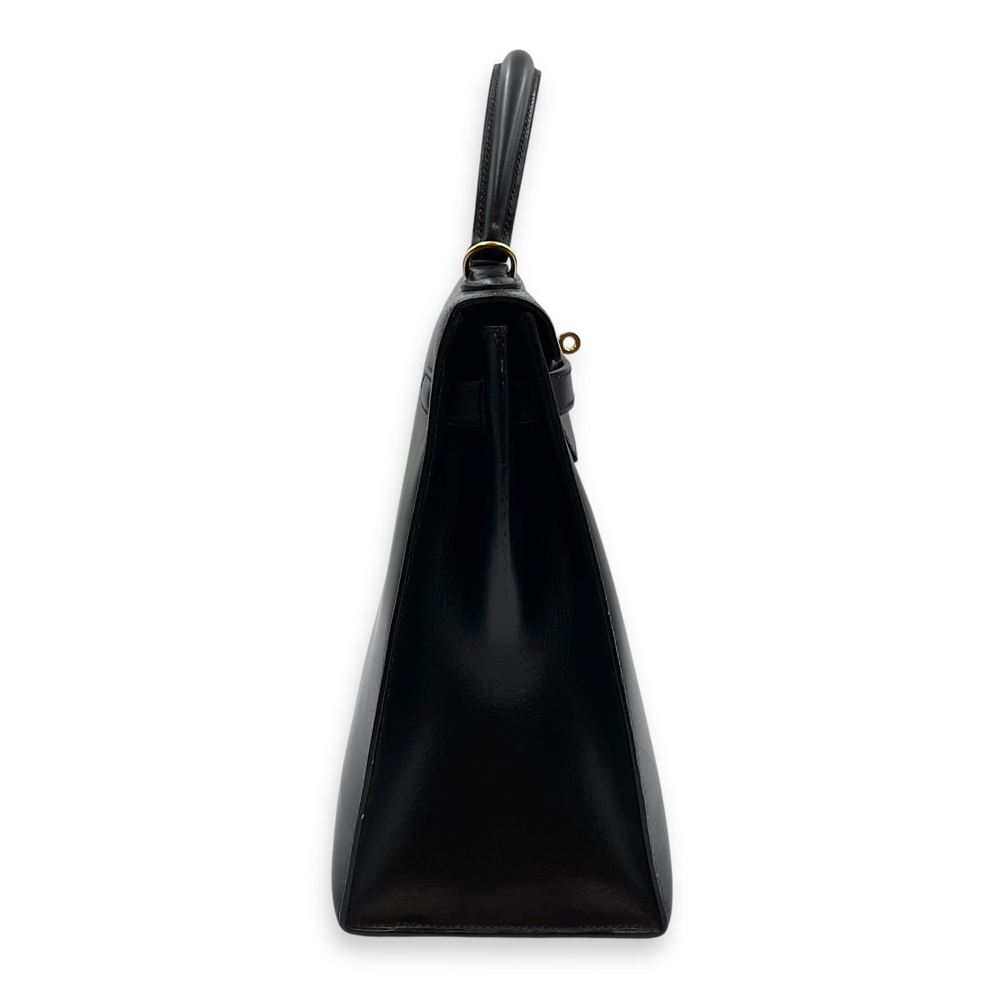 Sellier Kelly 35 Black in Box, Gold hardware