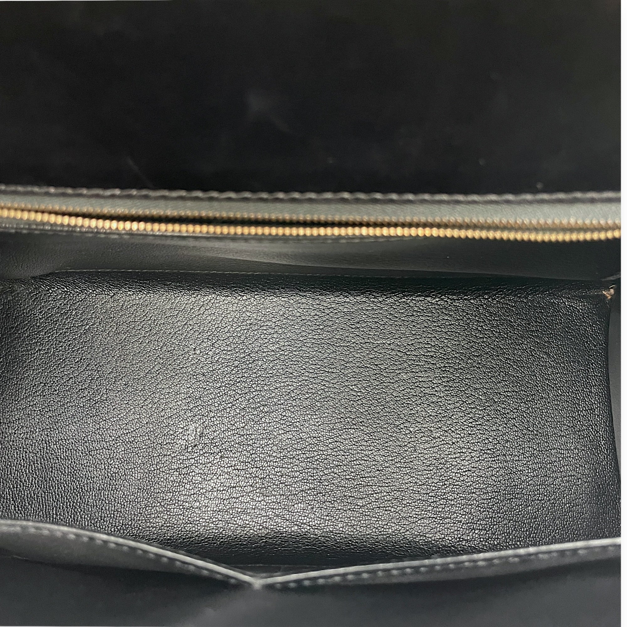 Sellier Kelly 28 Black in Box, Gold hardware