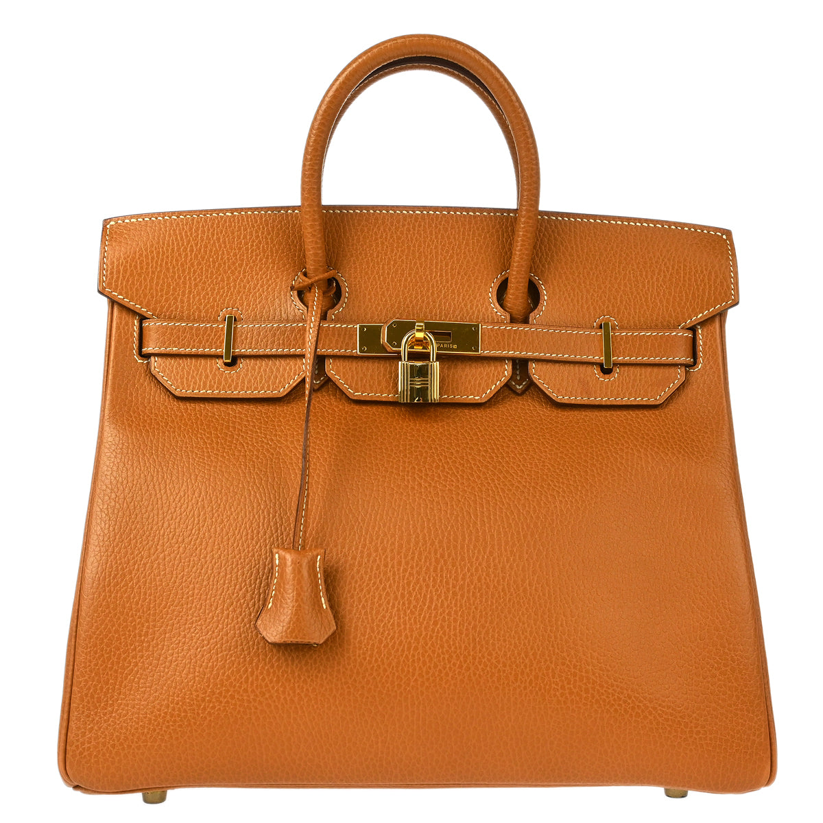 Hermes 1995 Natural Ardennes Haut a Courroies 32 Handbag