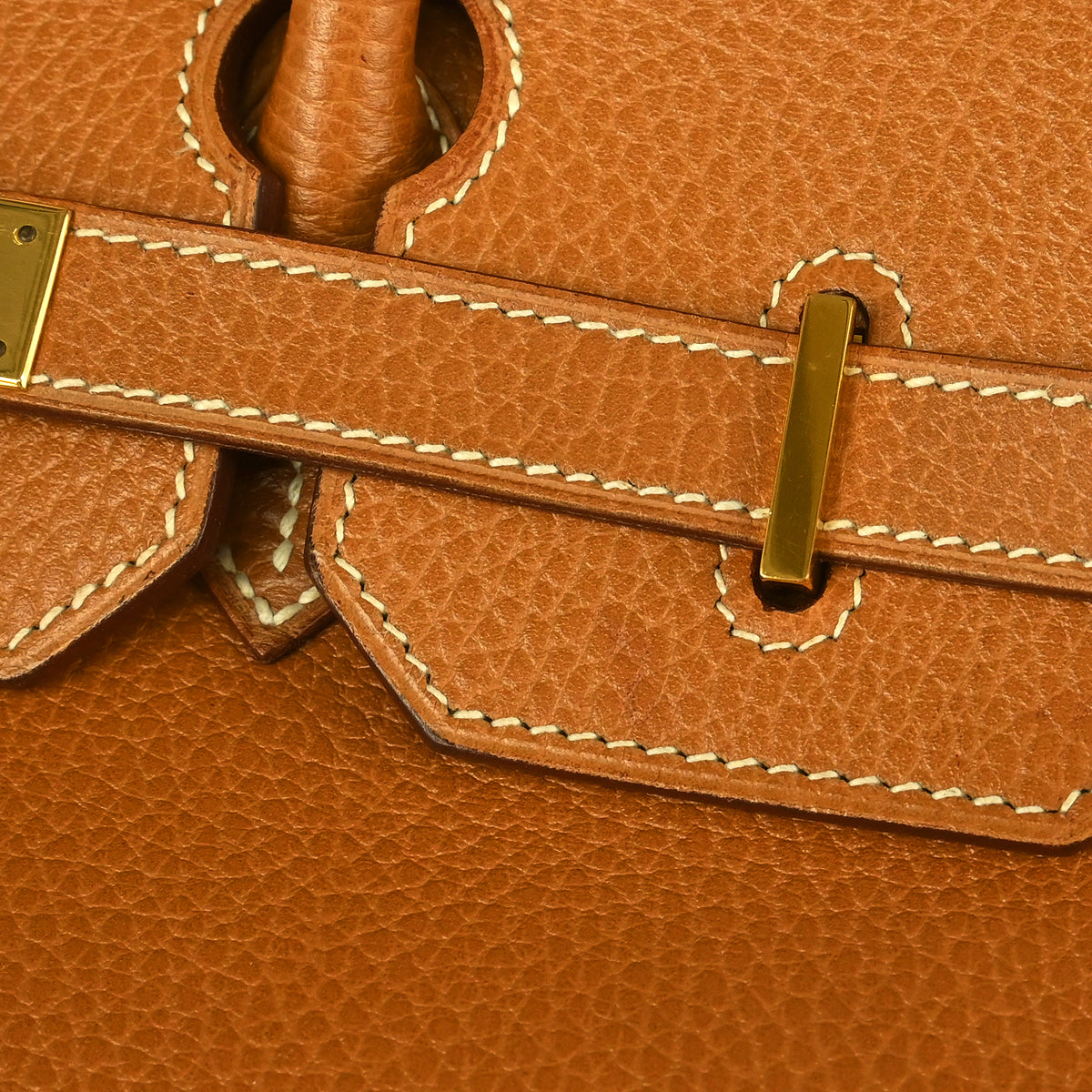 Hermes 1995 Natural Ardennes Haut a Courroies 32 Handbag
