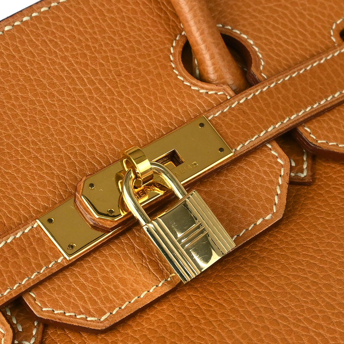 Hermes 1995 Natural Ardennes Haut a Courroies 32 Handbag