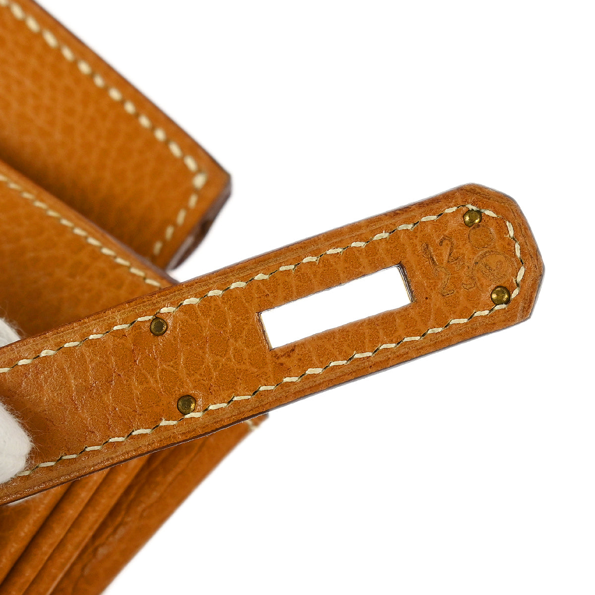 Hermes 1995 Natural Ardennes Haut a Courroies 32 Handbag