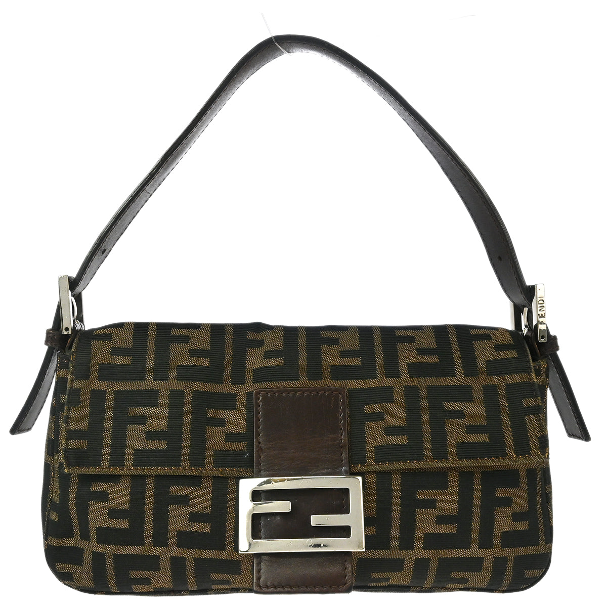 Fendi Brown Zucca Baguette Handbag