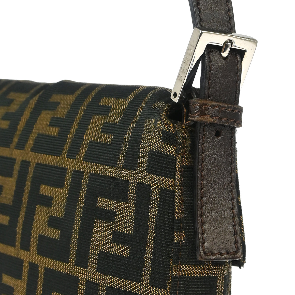 Fendi Brown Zucca Baguette Handbag