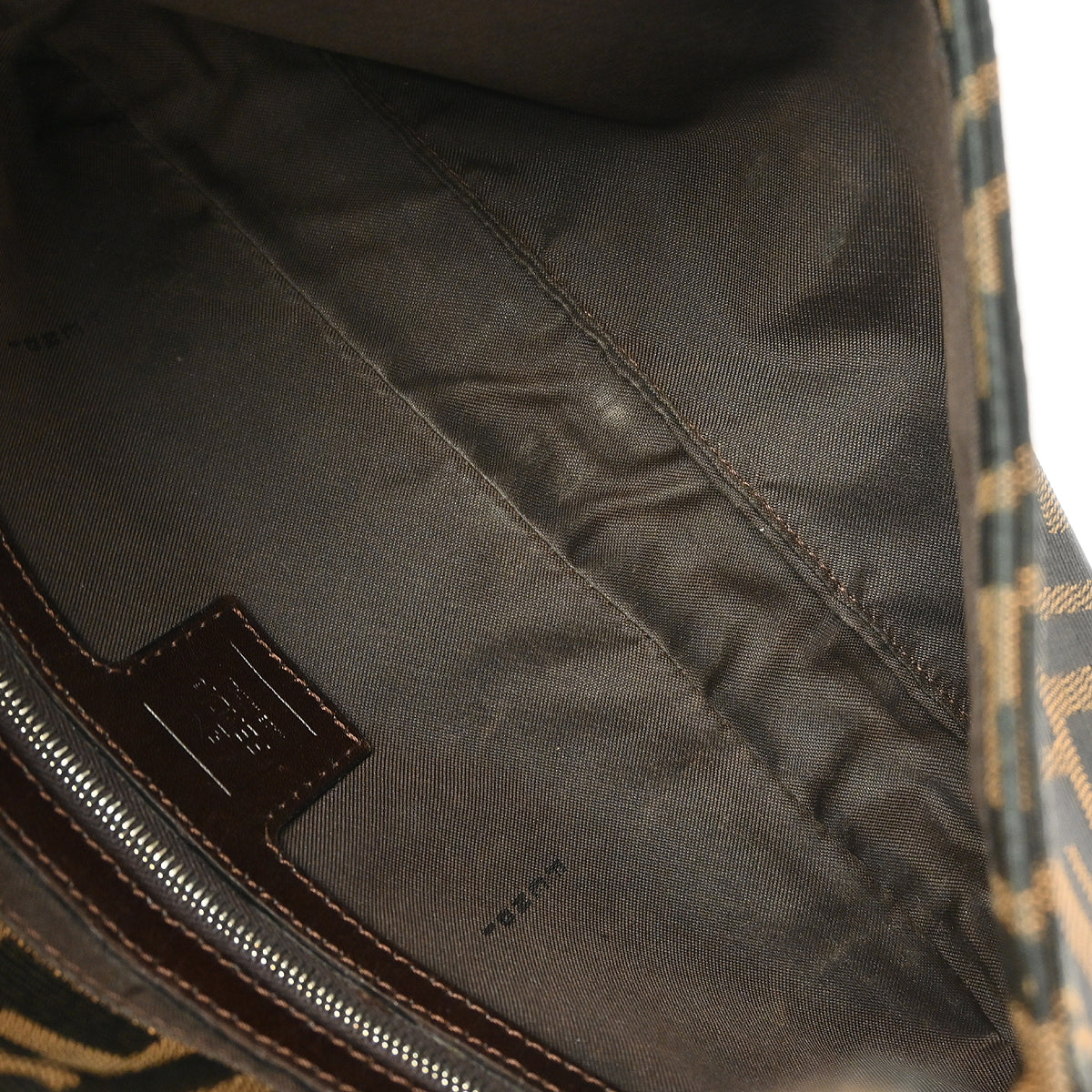 Fendi Brown Zucca Baguette Handbag