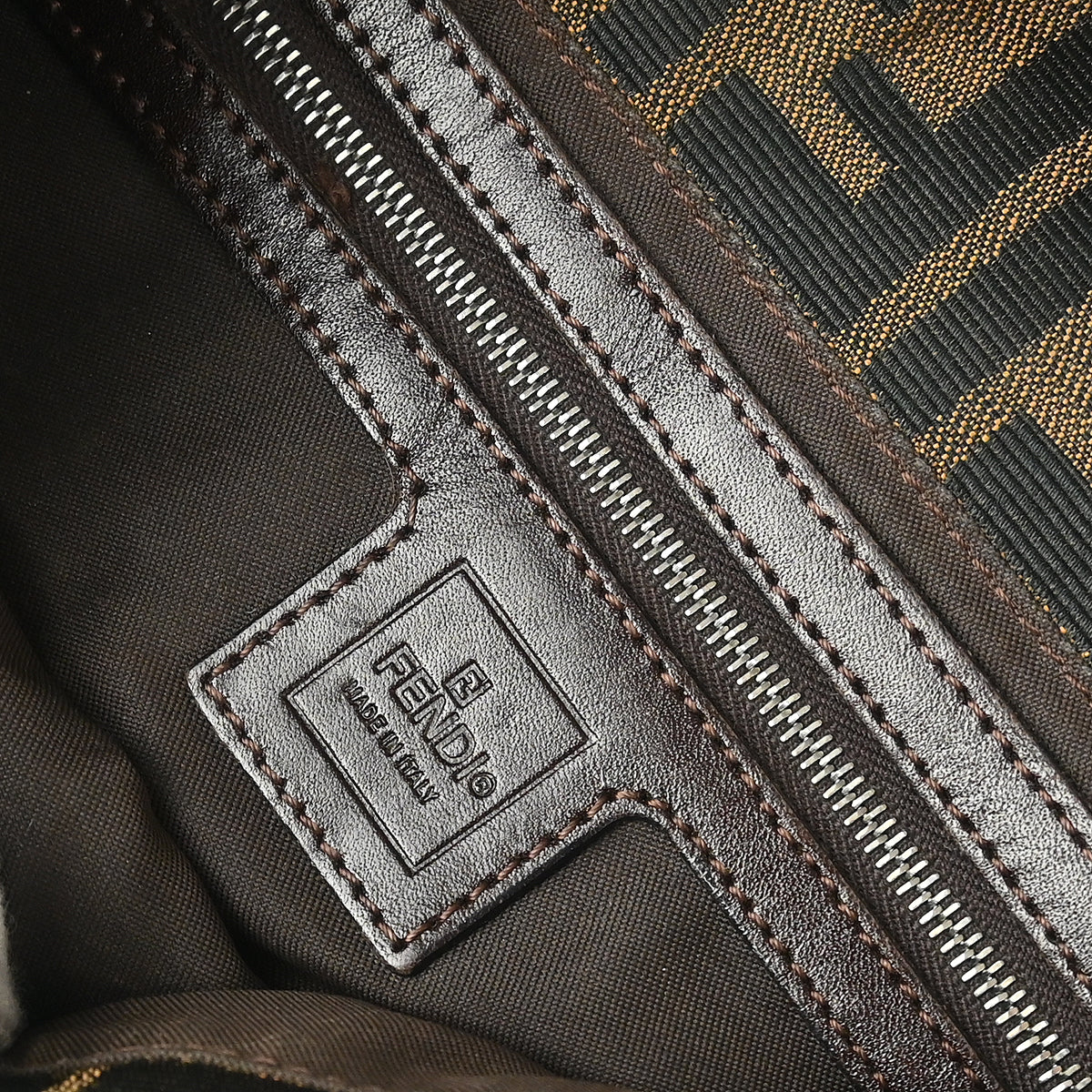 Fendi Brown Zucca Baguette Handbag