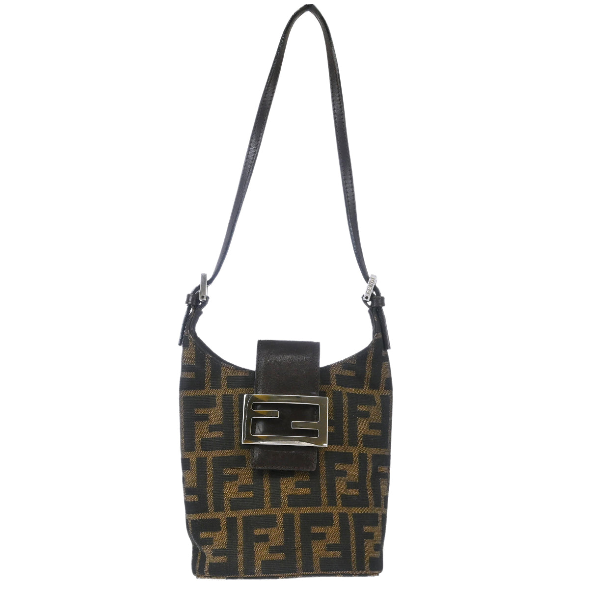 Fendi Brown Zucca Shoulder Bag