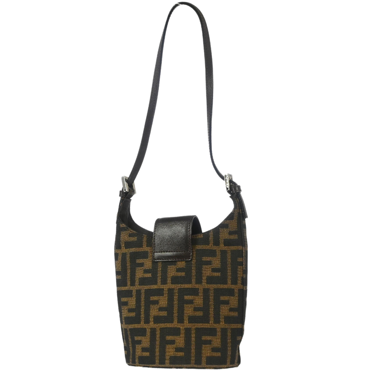 Fendi Brown Zucca Shoulder Bag