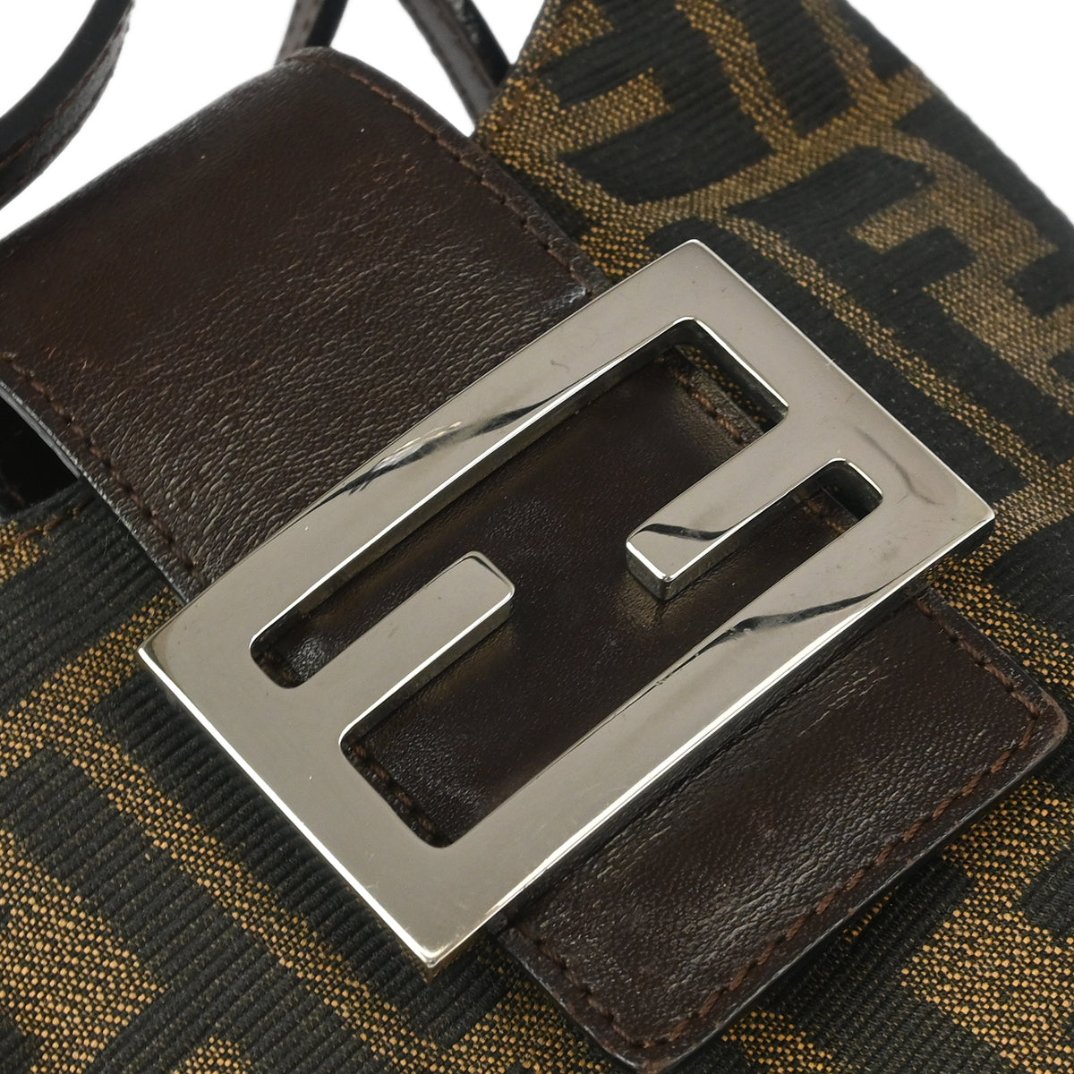 Fendi Brown Zucca Shoulder Bag