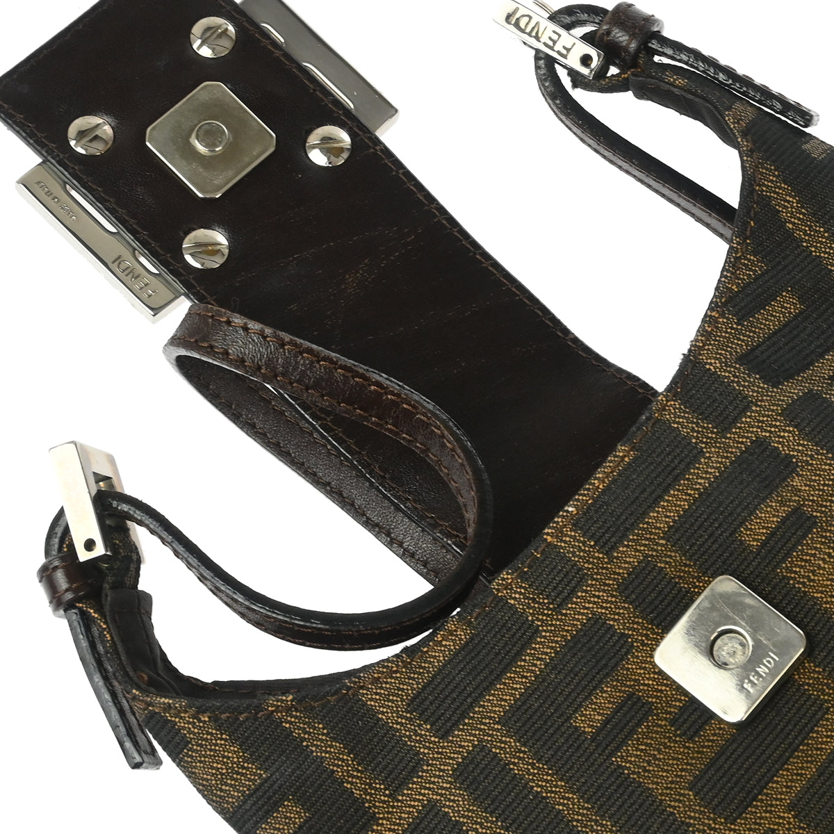 Fendi Brown Zucca Shoulder Bag