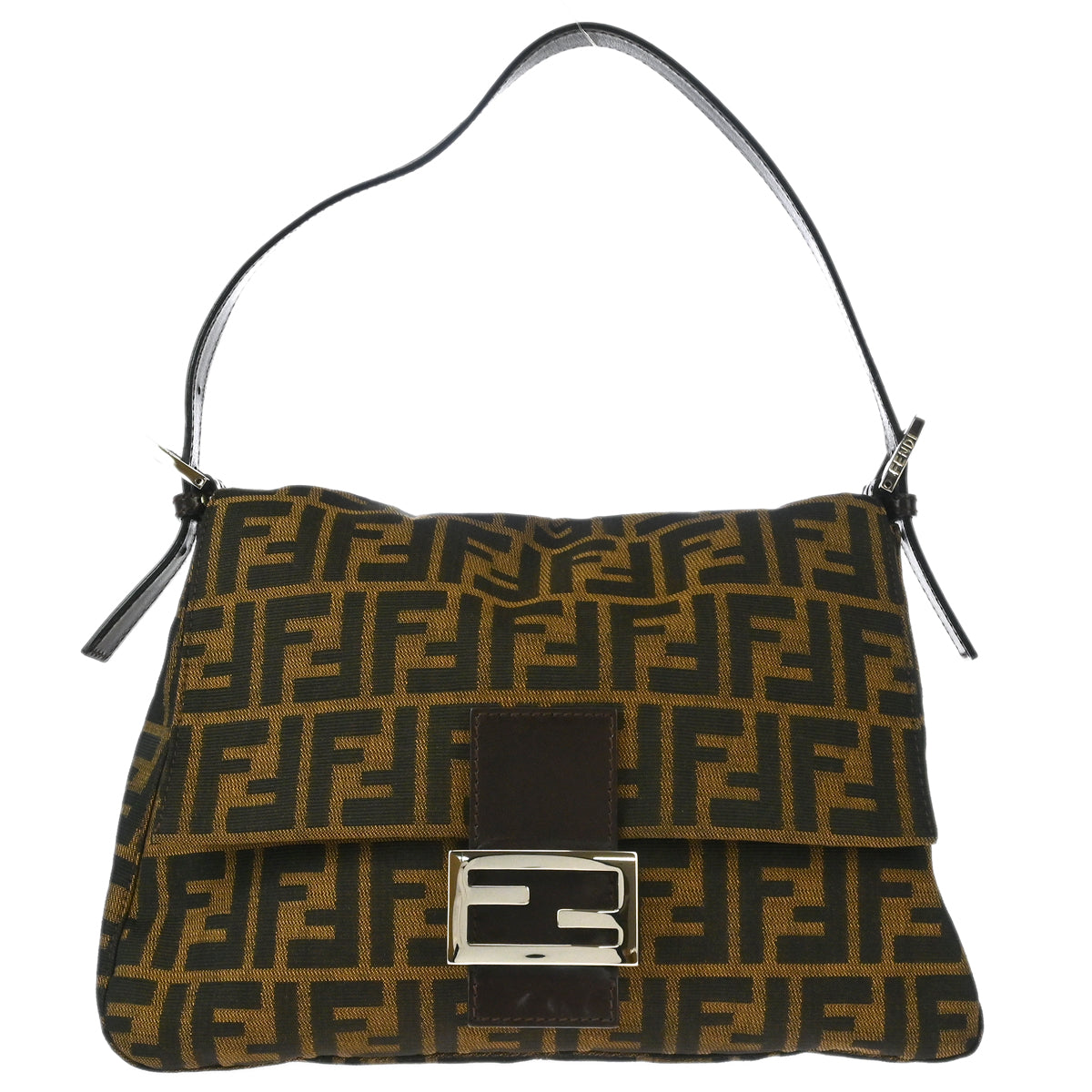 Fendi Brown Zucca Mamma Baguette Handbag