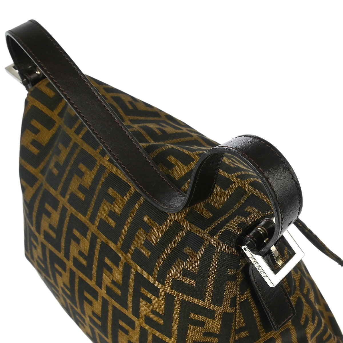 Fendi Brown Zucca Mamma Baguette Handbag