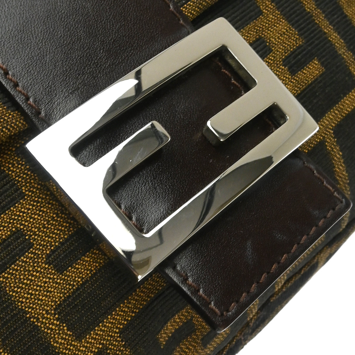 Fendi Brown Zucca Mamma Baguette Handbag