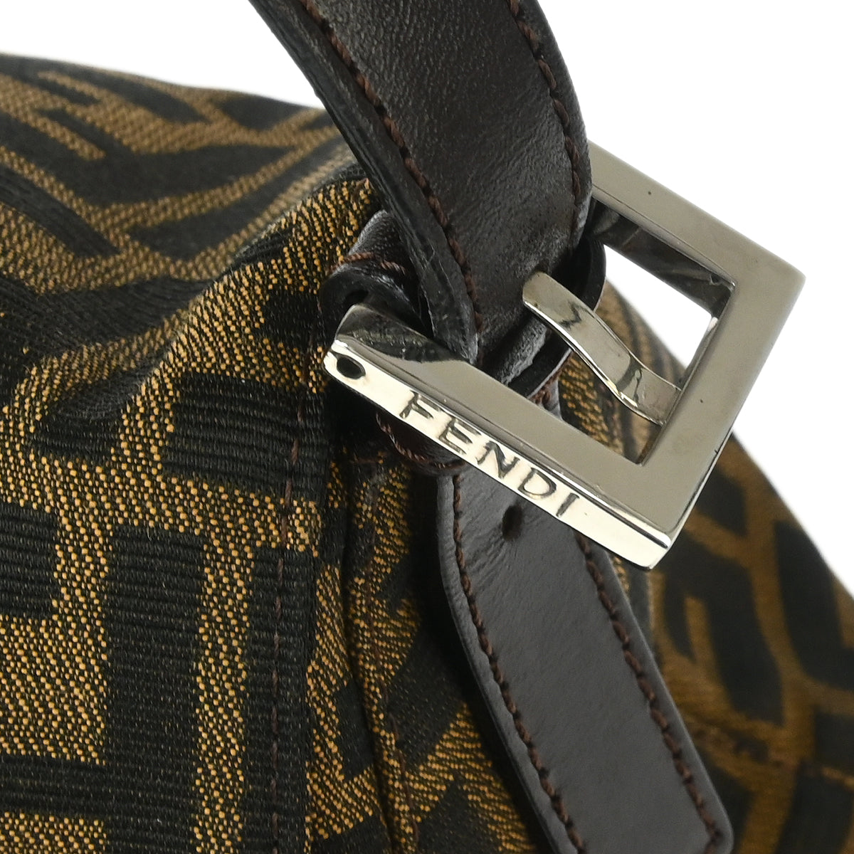 Fendi Brown Zucca Mamma Baguette Handbag