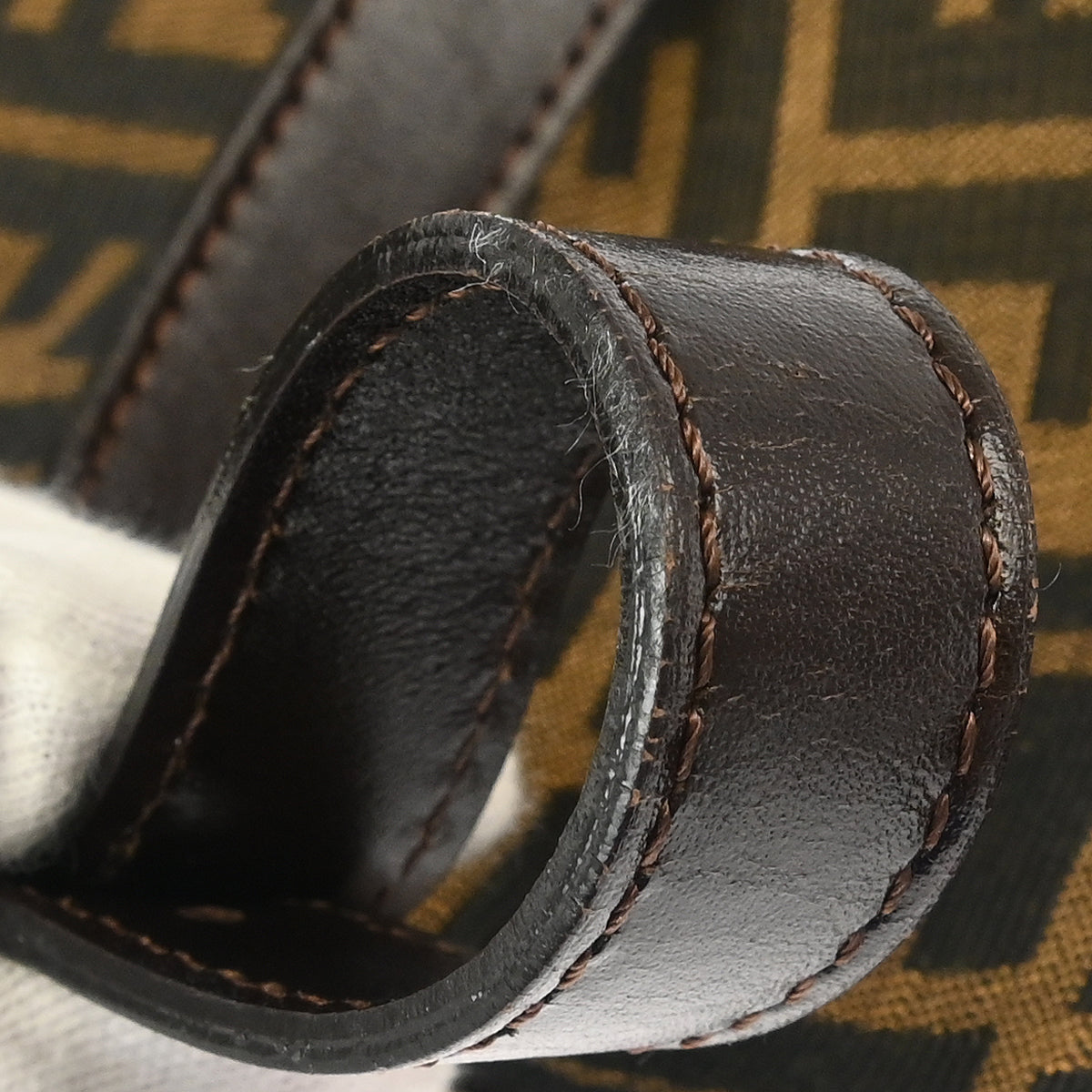Fendi Brown Zucca Mamma Baguette Handbag