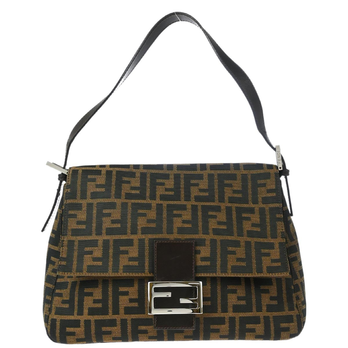 Fendi Brown Zucca Mamma Baguette Handbag