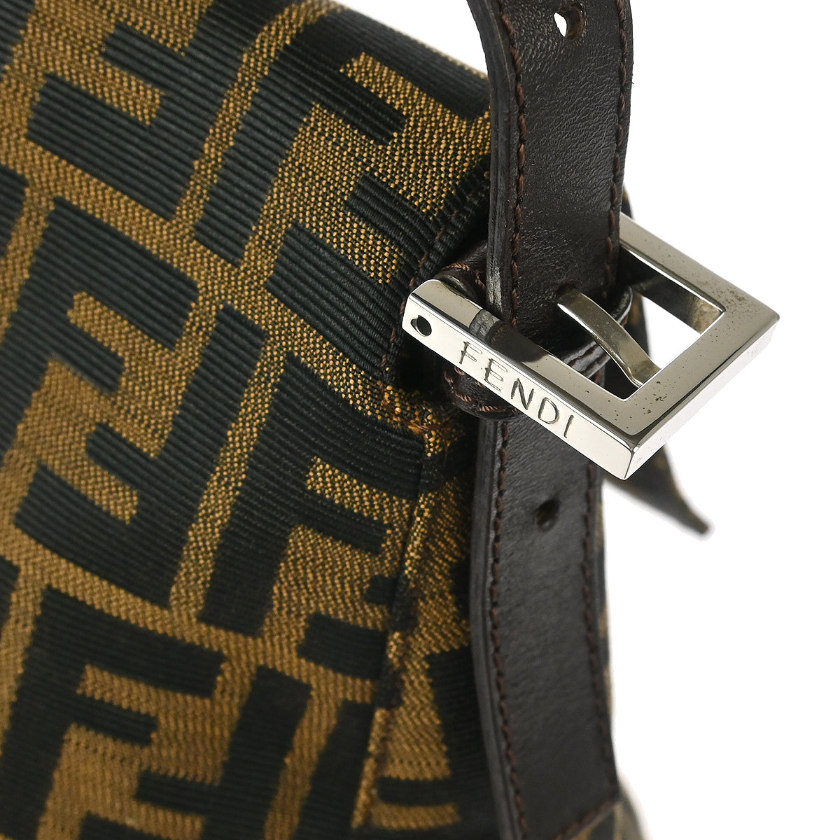 Fendi Brown Zucca Mamma Baguette Handbag
