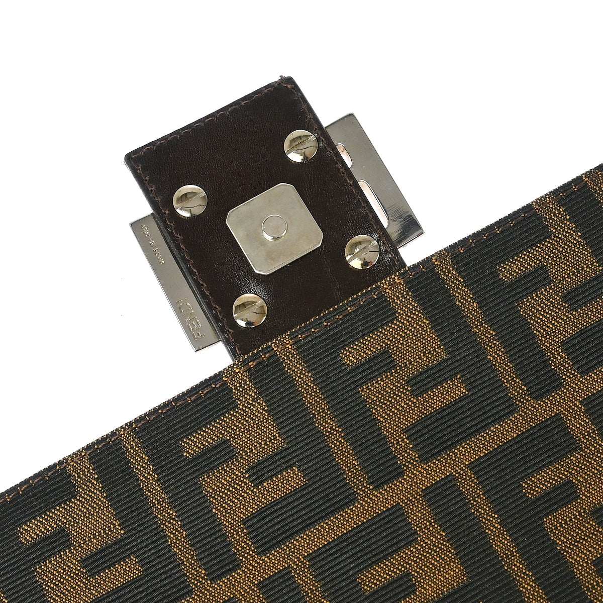 Fendi Brown Zucca Mamma Baguette Handbag