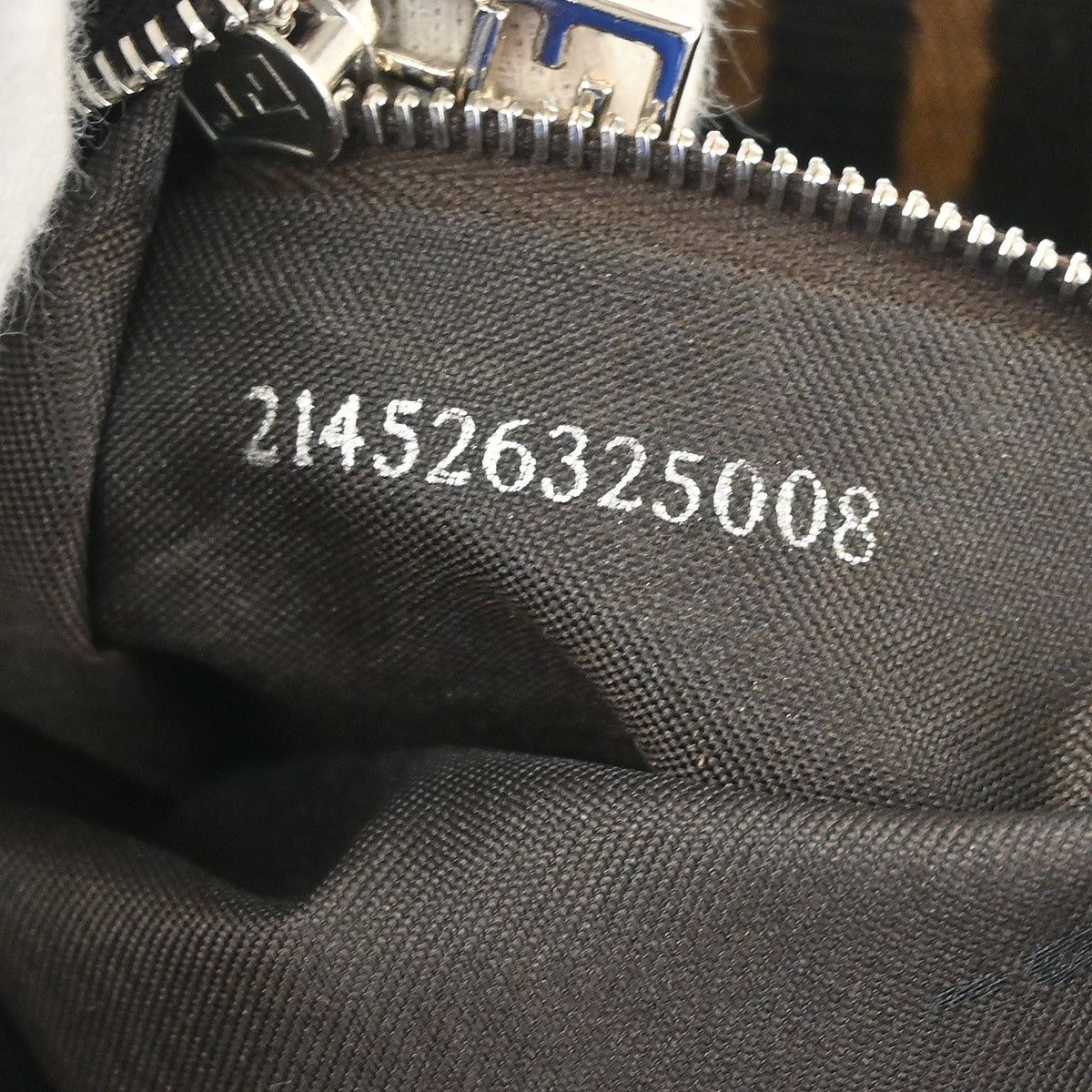 Fendi Brown Zucca Mamma Baguette Handbag