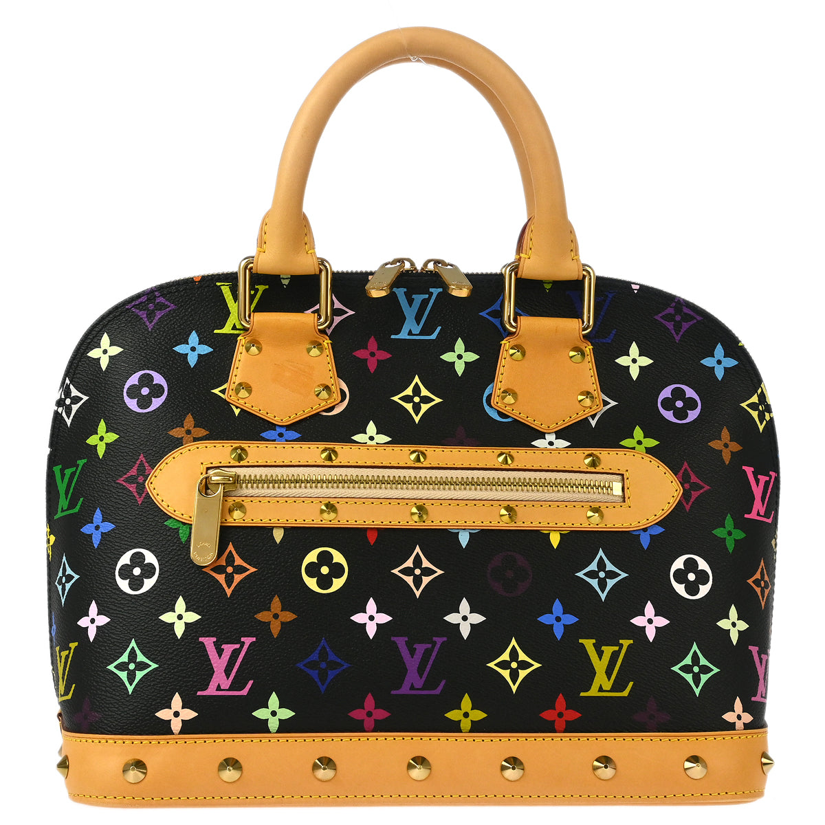 Louis Vuitton 2007 Black Monogram Multicolor Alma Handbag M92646
