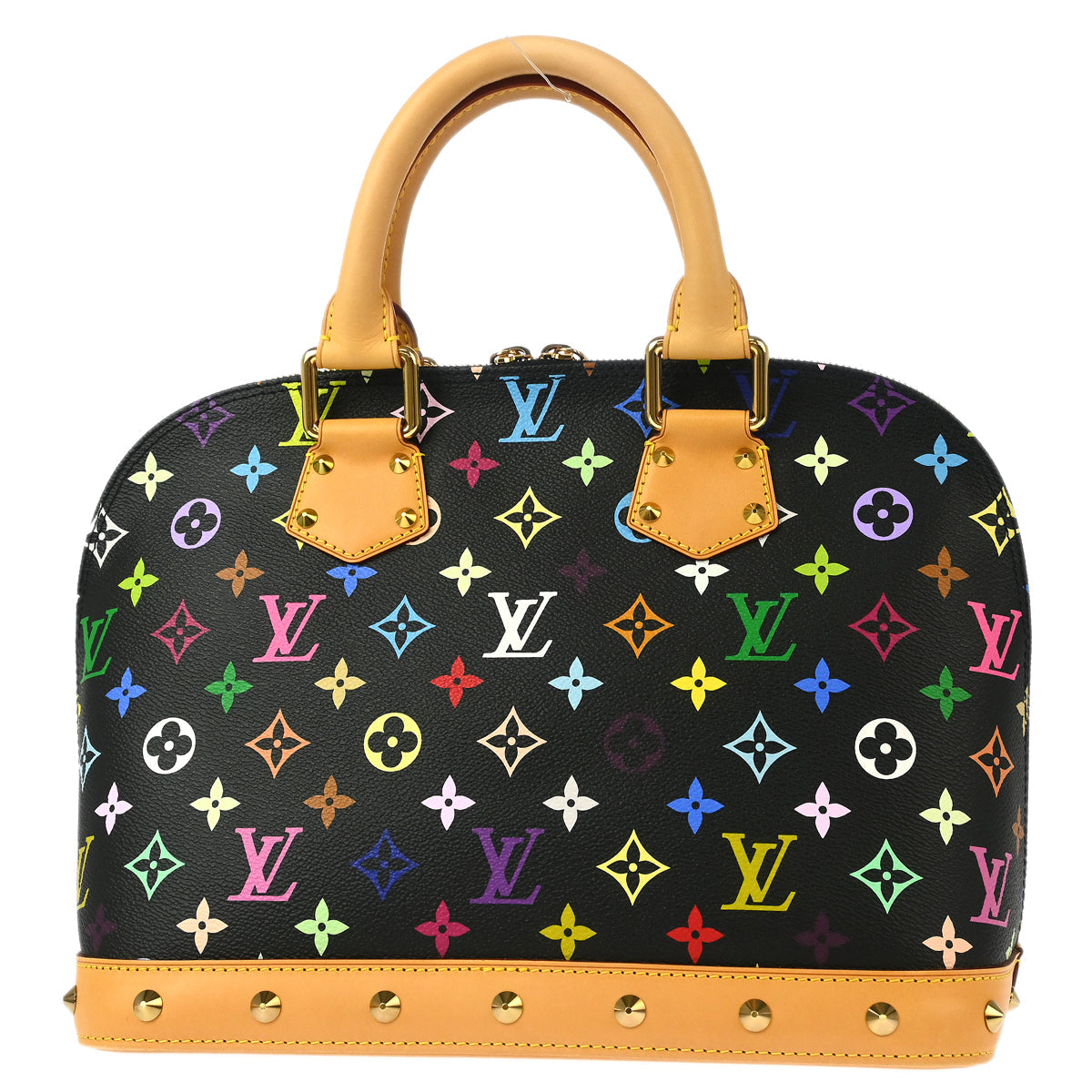 Louis Vuitton 2007 Black Monogram Multicolor Alma Handbag M92646