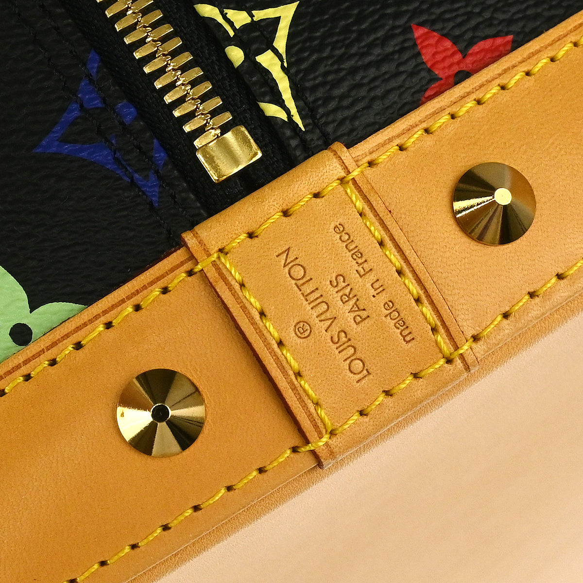 Louis Vuitton 2007 Black Monogram Multicolor Alma Handbag M92646