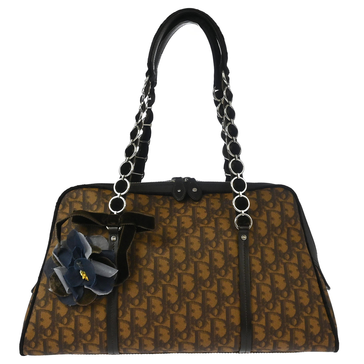 Christian Dior 2005 Brown Romantic Trotter Handbag