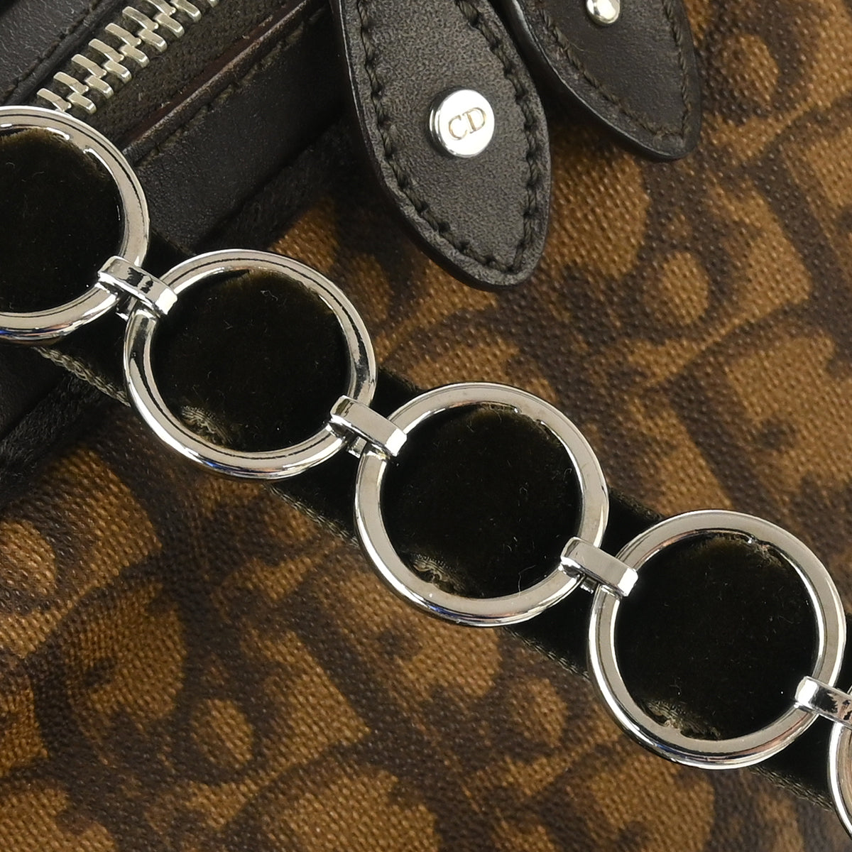 Christian Dior 2005 Brown Romantic Trotter Handbag