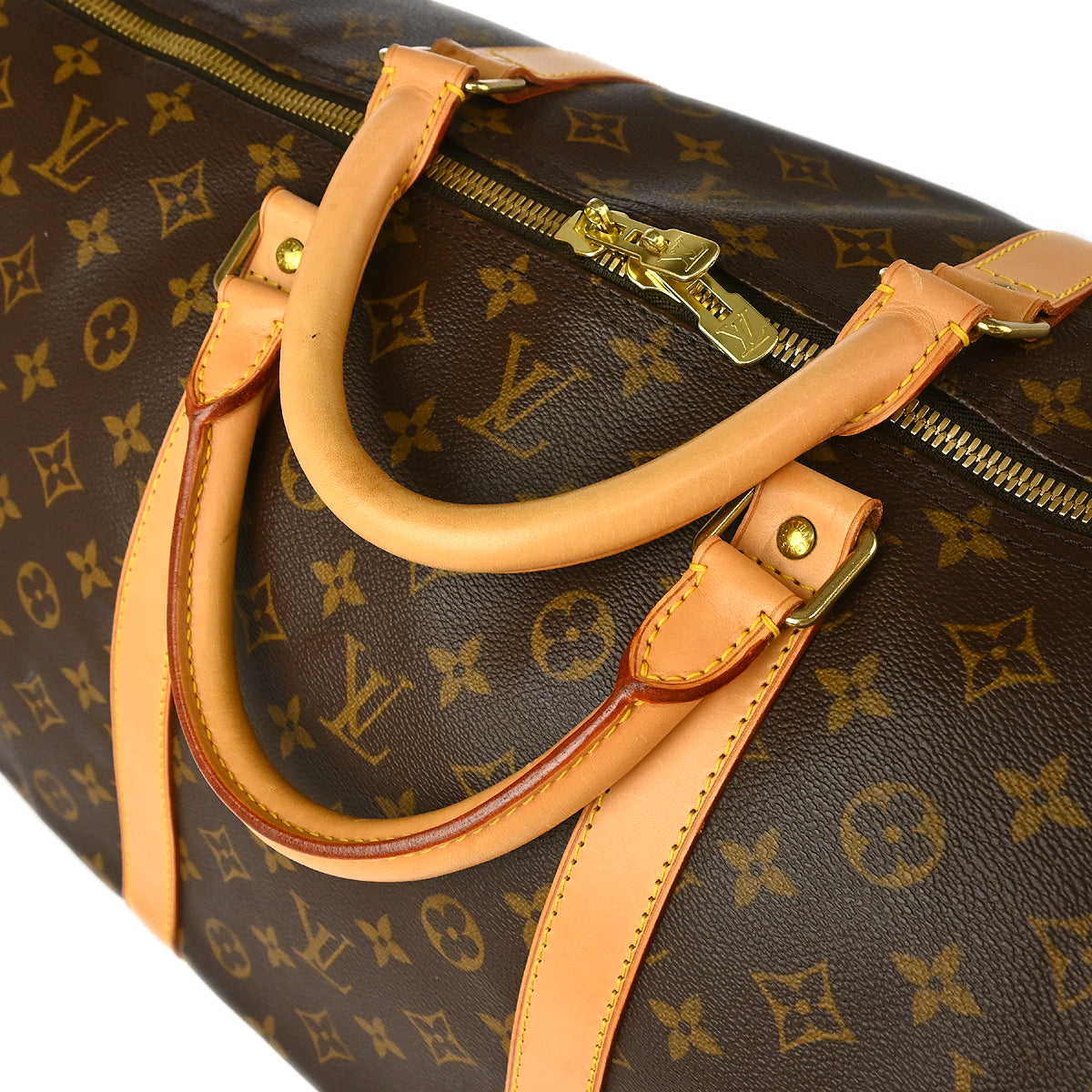 Louis Vuitton 2003 Monogram Keepall 60 Duffle Handbag M41422