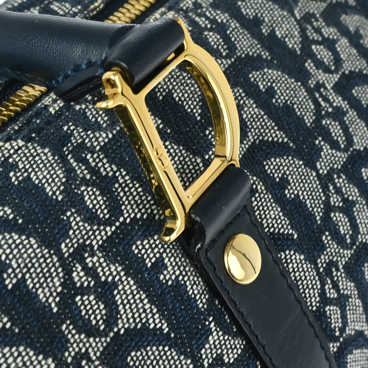 Christian Dior 2003 Navy Trotter Handbag