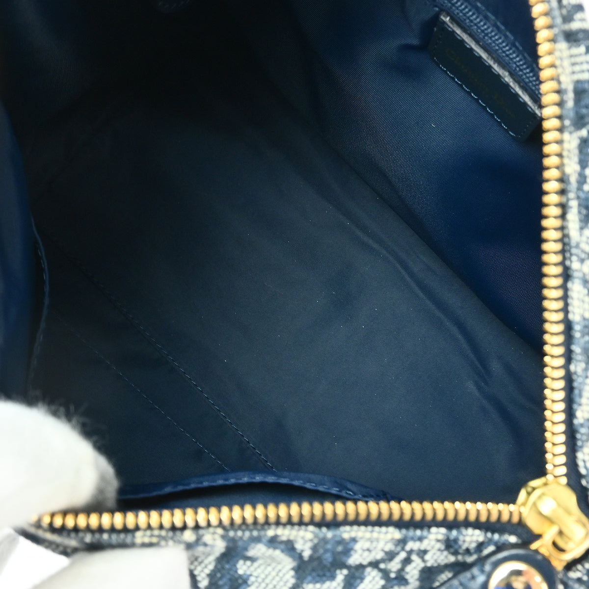 Christian Dior 2003 Navy Trotter Handbag