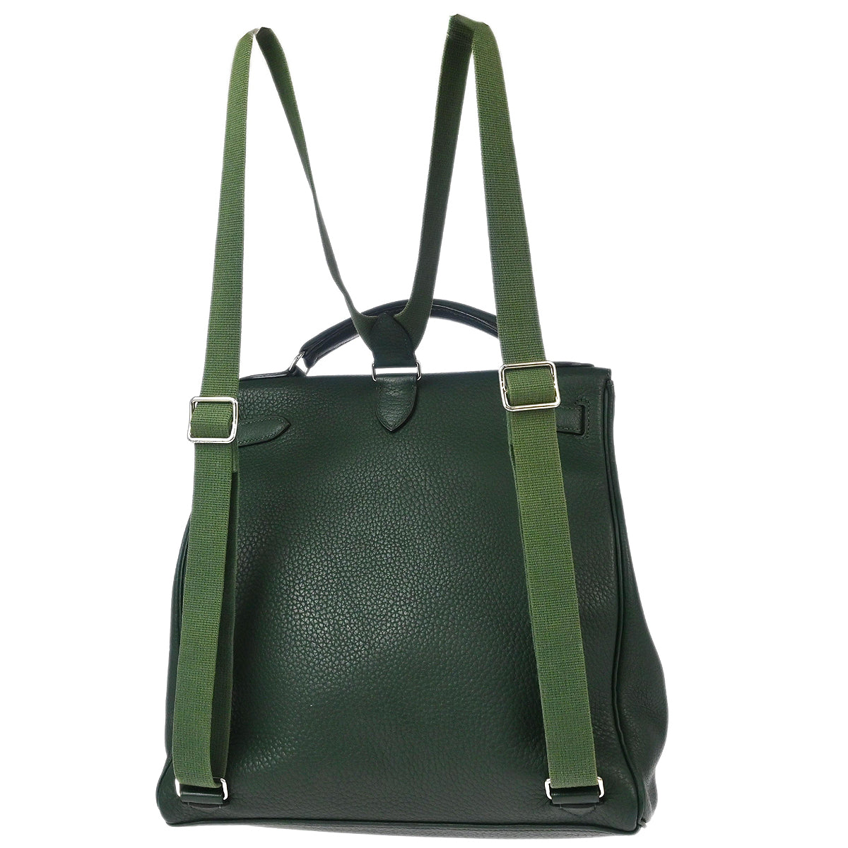 Hermes 2000 Vert Fonce Taurillon Clemence Kelly A Dos GM Backpack