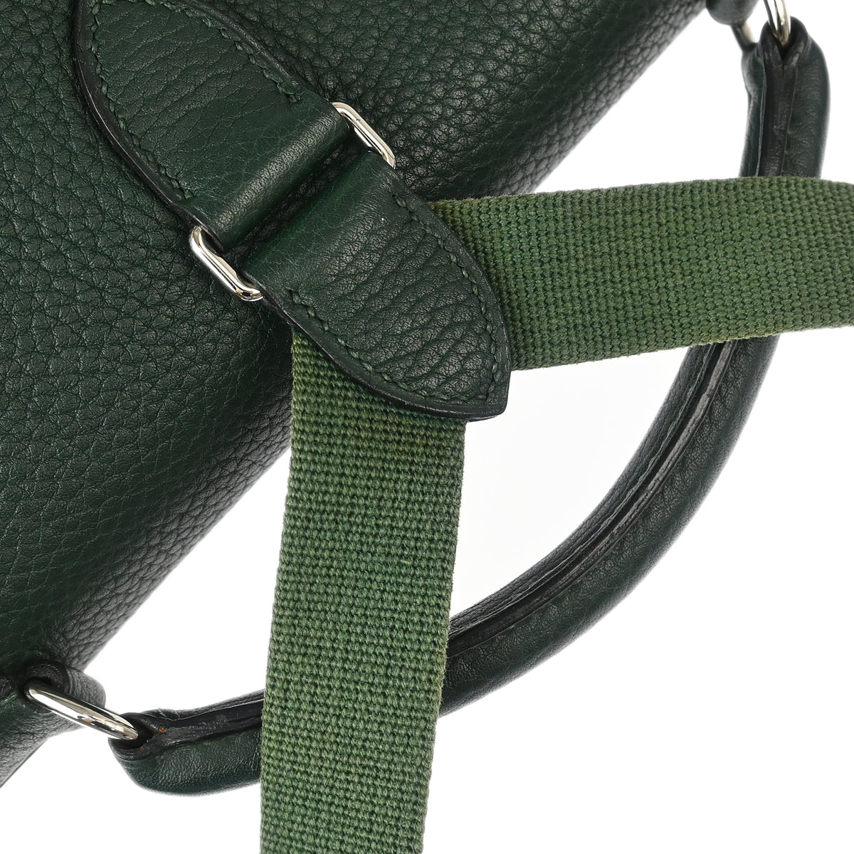 Hermes 2000 Vert Fonce Taurillon Clemence Kelly A Dos GM Backpack