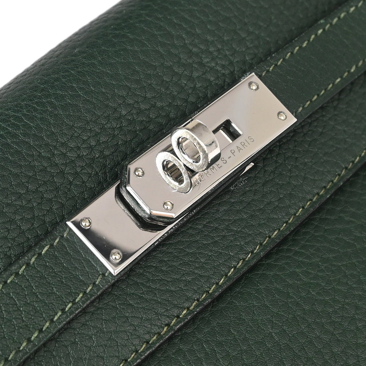 Hermes 2000 Vert Fonce Taurillon Clemence Kelly A Dos GM Backpack