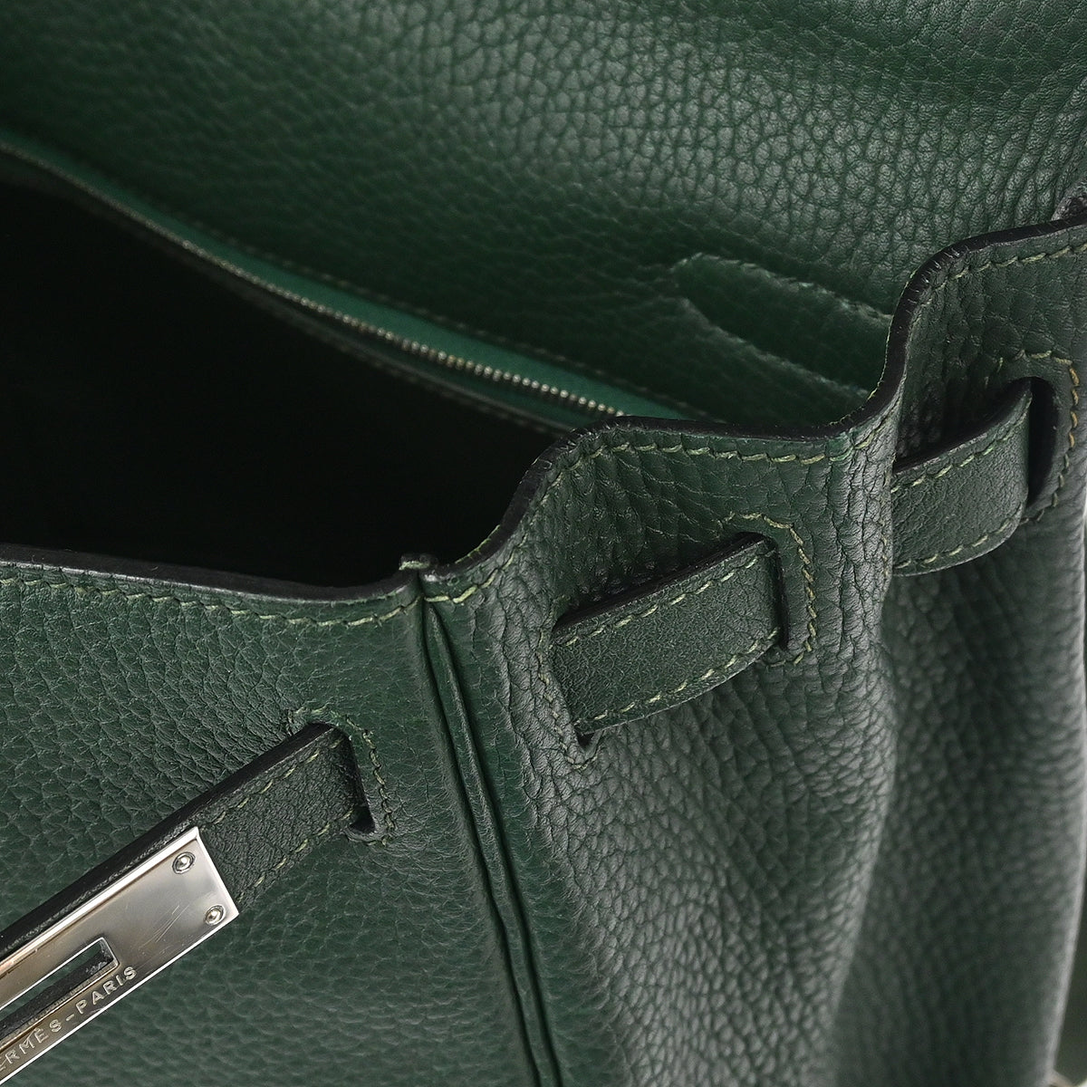 Hermes 2000 Vert Fonce Taurillon Clemence Kelly A Dos GM Backpack
