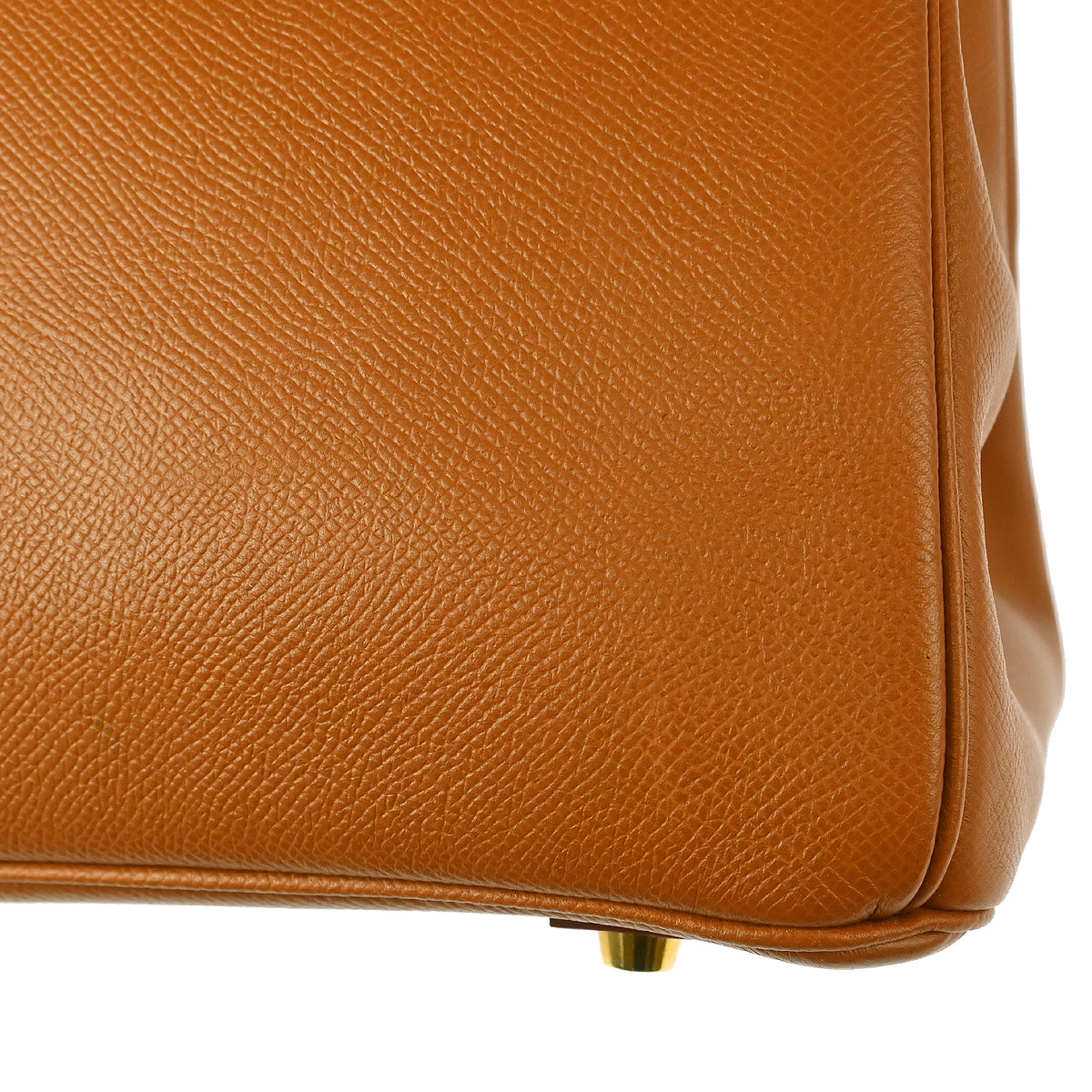 Hermes 1998 Gold Courchevel Birkin 35 Handbag