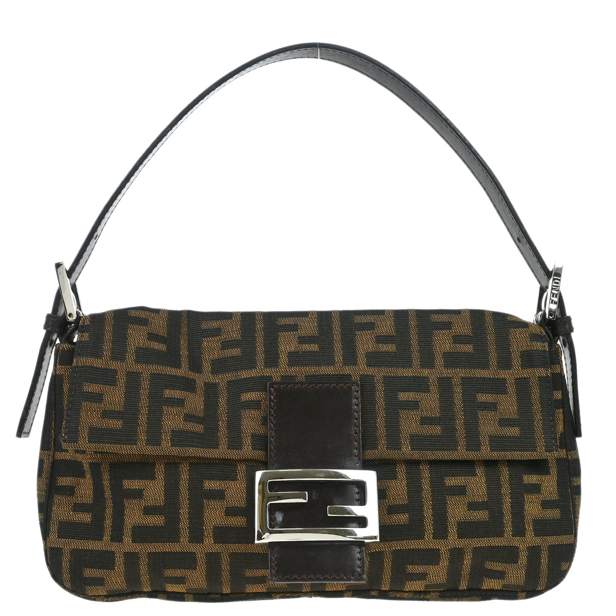 Fendi Brown Zucca Baguette Handbag