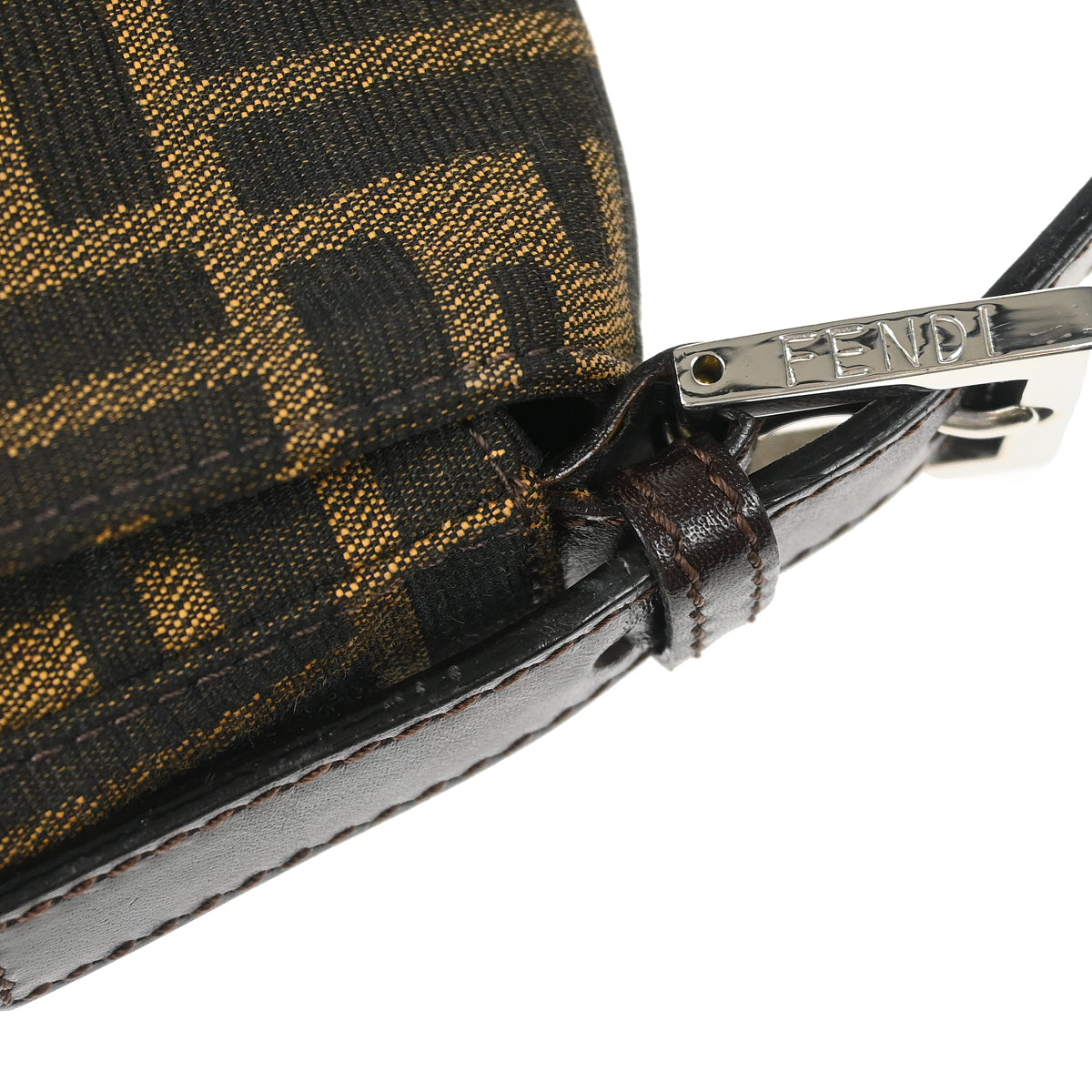 Fendi Brown Zucca Baguette Handbag