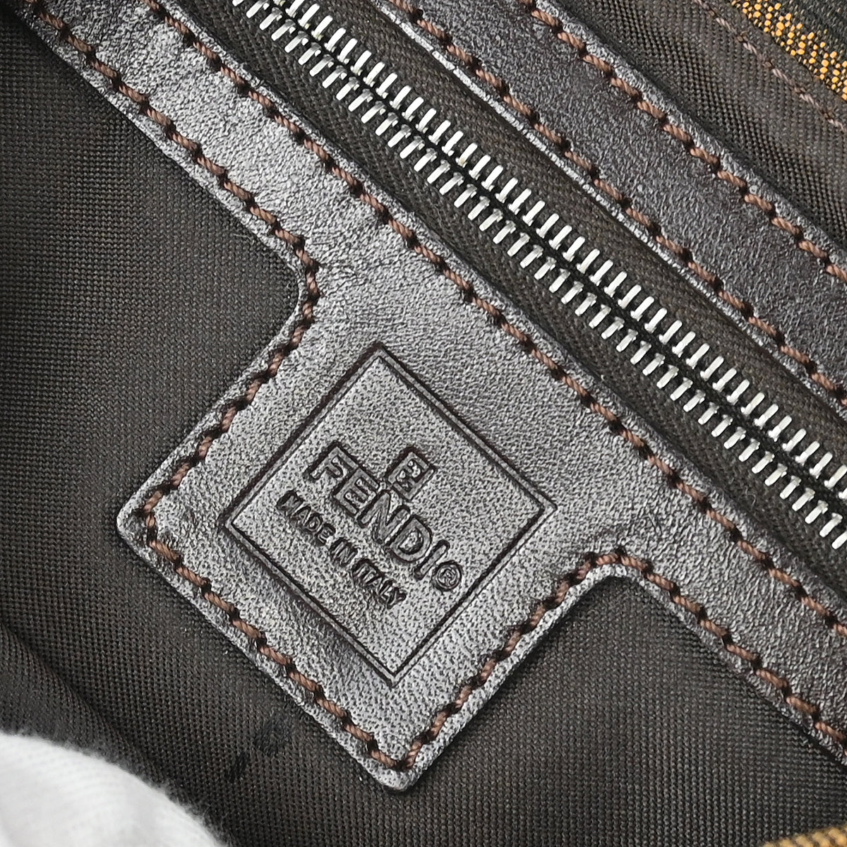 Fendi Brown Zucca Baguette Handbag