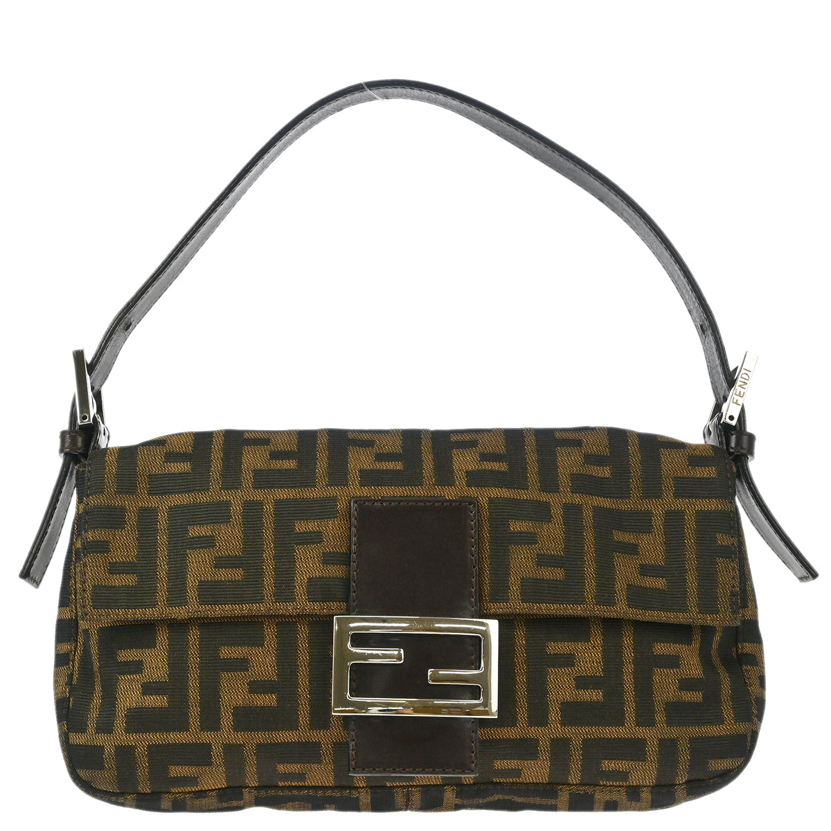 Fendi Brown Zucca Baguette Handbag